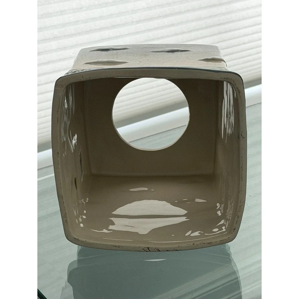 Lighthouse Tissue Box Cover Ceramic 3D Beach Nautical Coastal